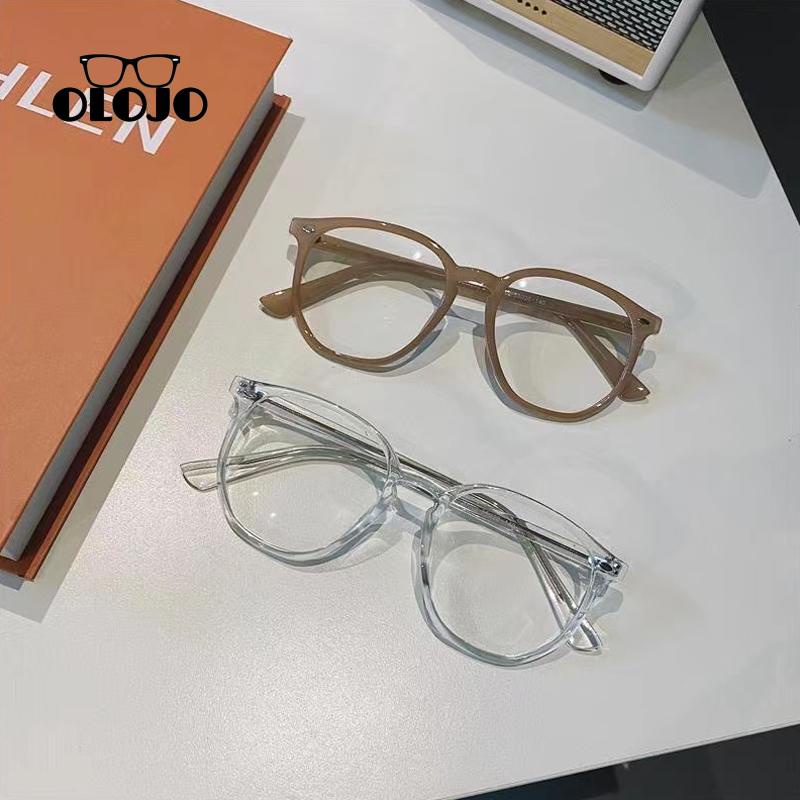 【COD】Kacamata Anti-Cahaya Biru Dengan Paku Beras Leopard Print Flat Light Kacamata Wanita Perlindungan Radiasi Kacamata Pelindung Mata