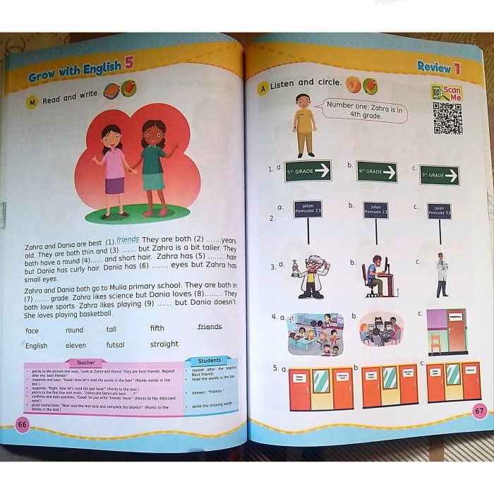 BUKU BAHASA INGGRIS GROW WITH ENGLISH REVISI SD MI KELAS 5 ERLANGGA