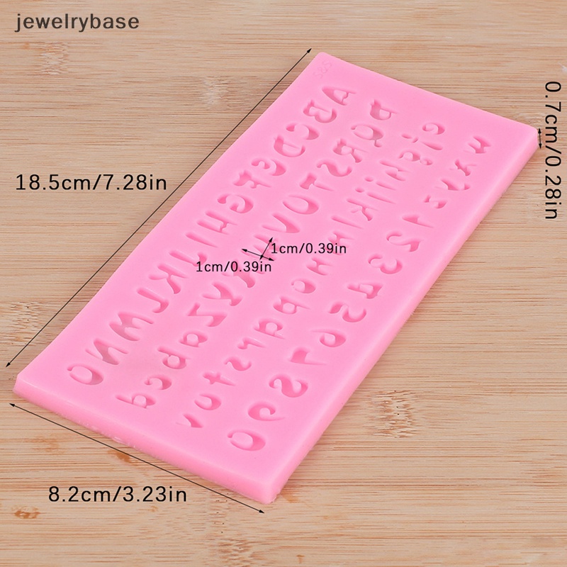 [jewelrybase] 1pc Alphabet Number Silicone Mold DIY Cetakan Dekorasi Kue Coklat Butik