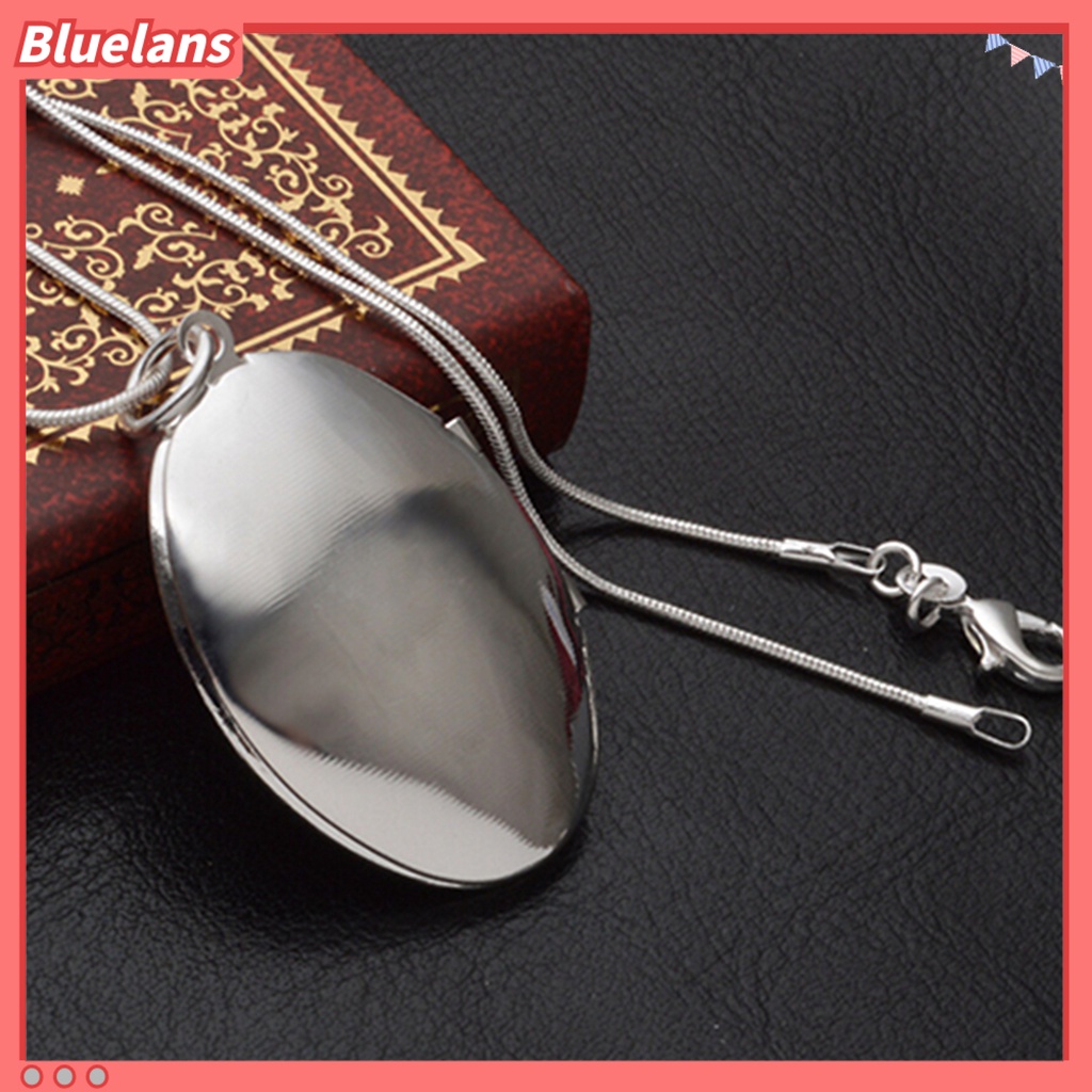 [BLS] Unisex Fashion Perak Berlapis Paduan Ukir Liontin Liontin Rantai Kalung Perhiasan