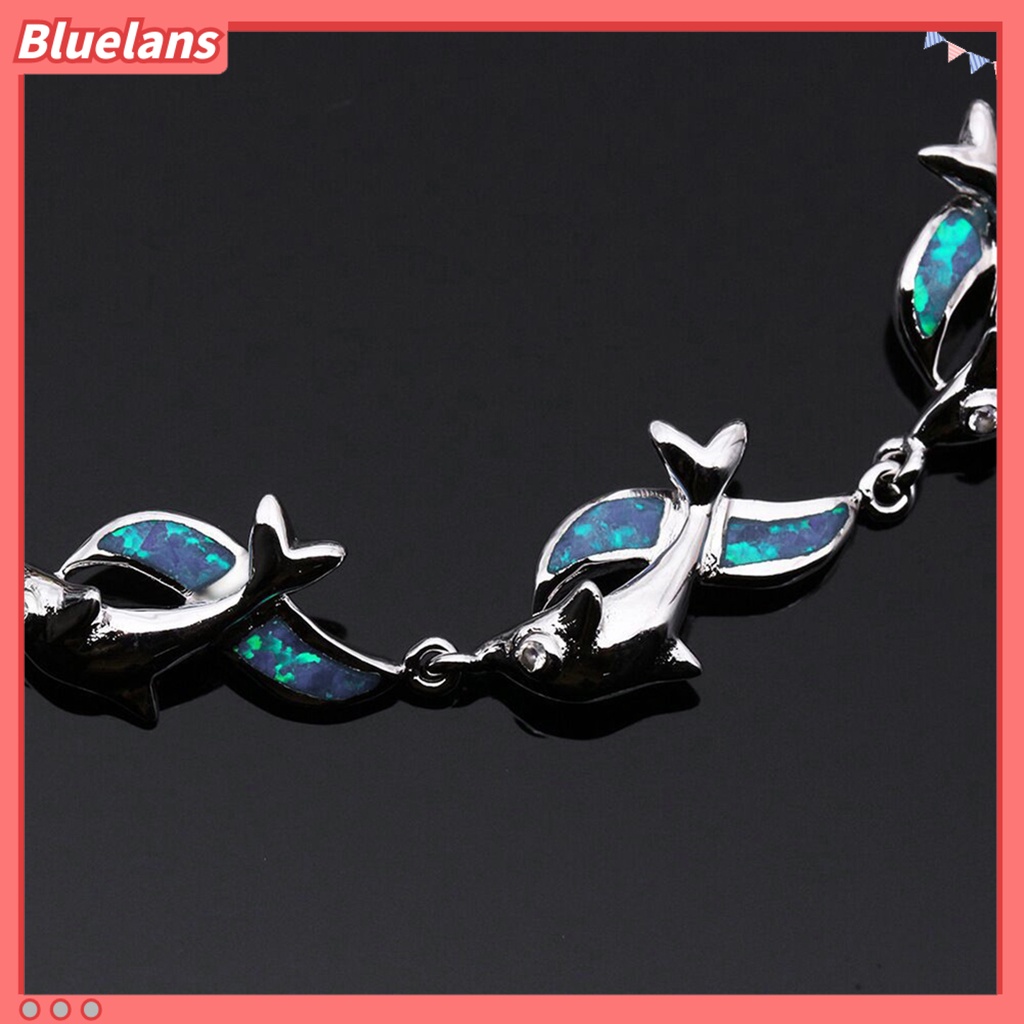 [BLS] Gelang Dolphin Charm Perhiasan Hadiah Alloy Wanita Fashion Dolphin Rantai Bracelet Untuk Pesta Perjamuan