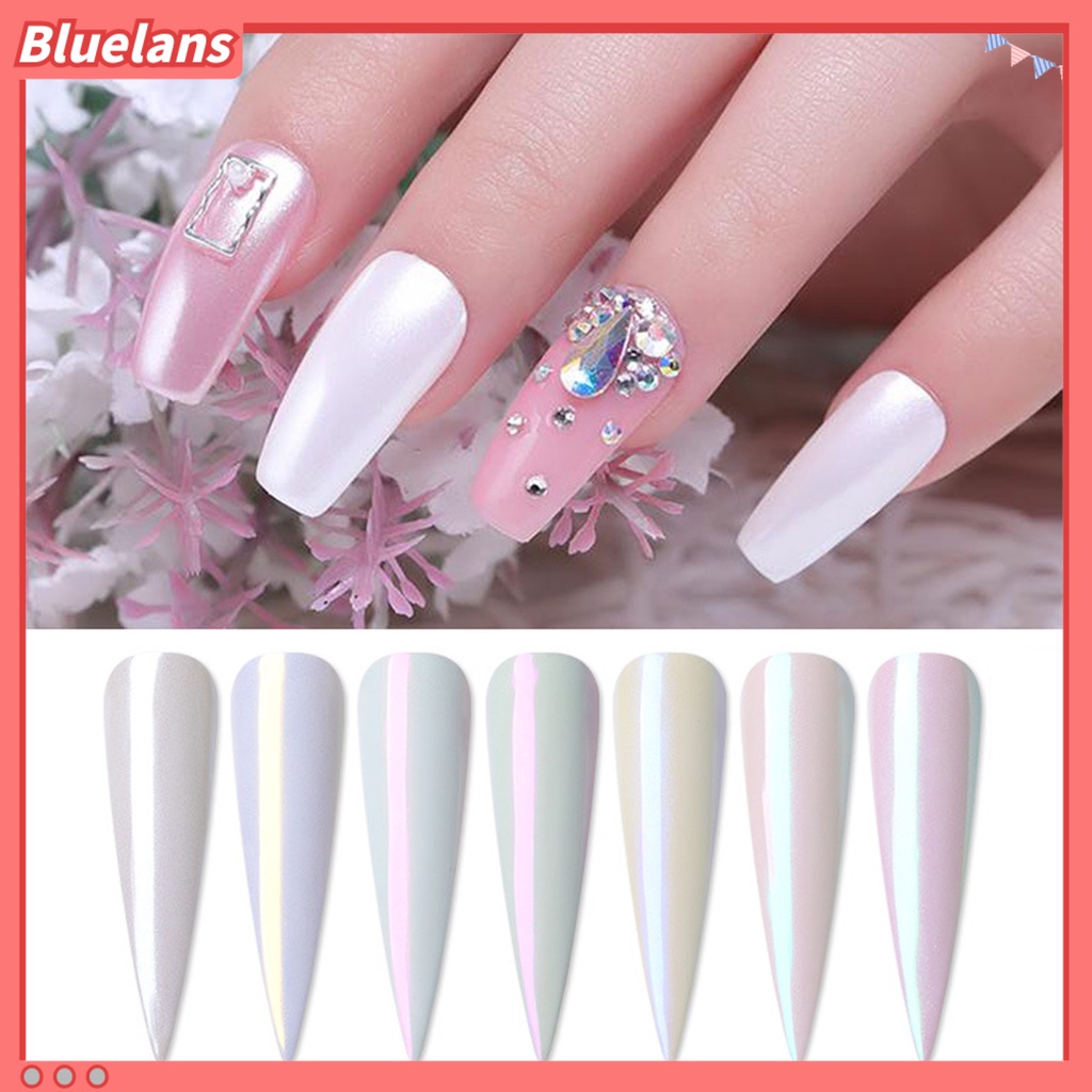 [BLM] 25g Bubuk Kuku Pigmen Halus Dekorasi Kuku Perlengkapan Nail Art Kuku Palsu Pink Neon Mirror Dipping Powder Untuk Salon Kuku