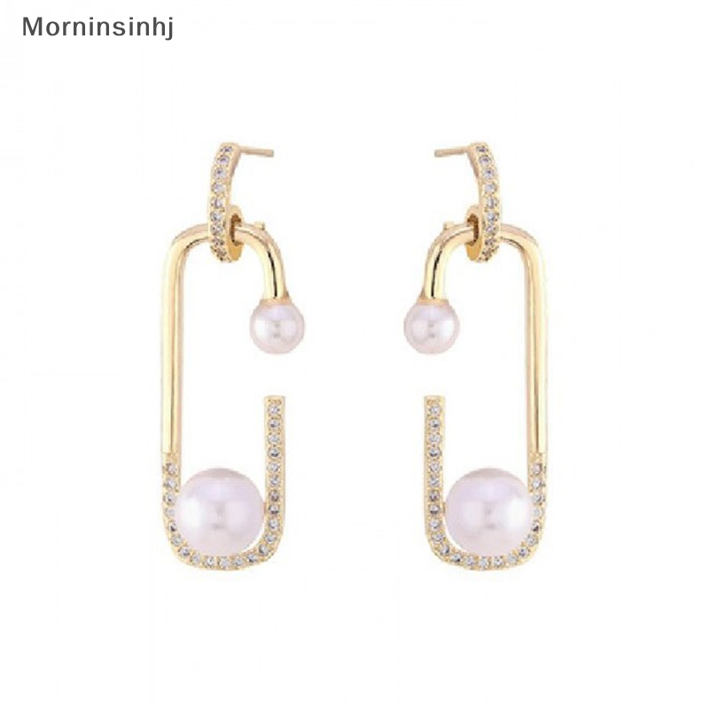 Mornin Mutiara Tidak Teratur Pin Menjuntai Anting-Anting Untuk Wanita Fashion Korea Perhiasan Pesta Anting id