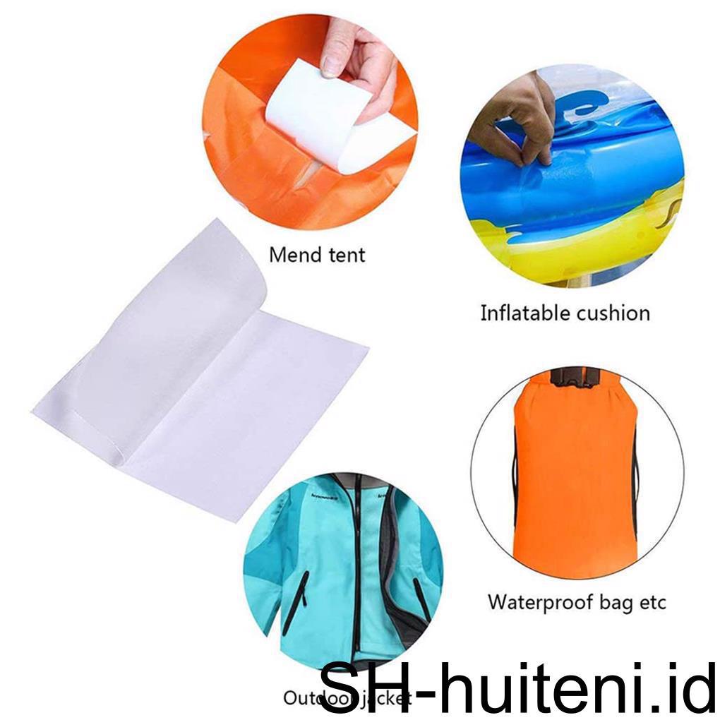 20pcs Patch Perbaikan Untuk Pelampung Renang PVC Tusukan Perbaikan Patch Untuk Kolam Mainan Tiup Pelampung Air Bed