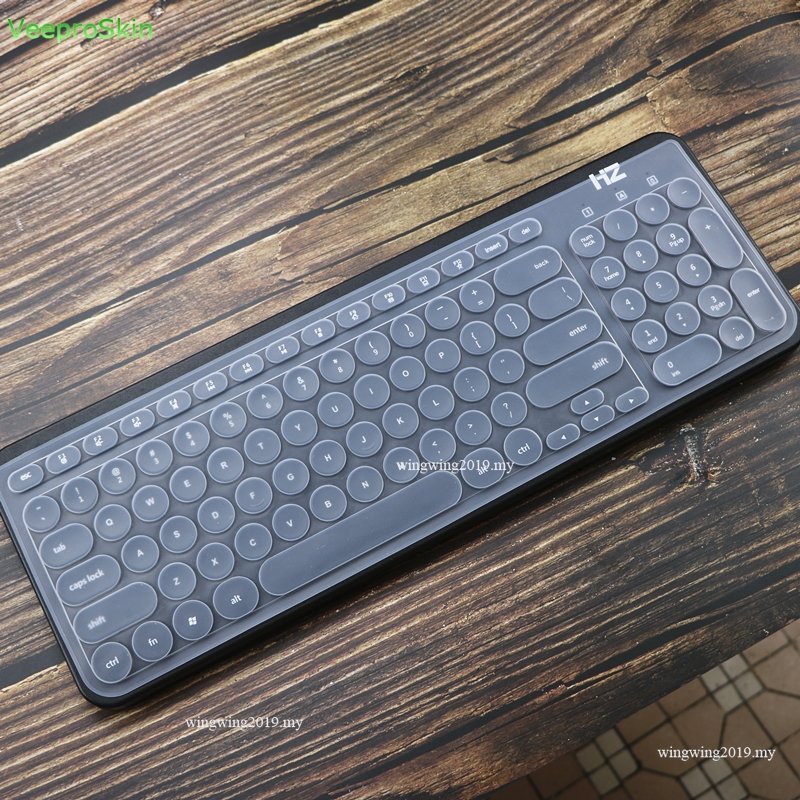 Skin Sarung Keyboard Fit Logitech K780 &amp;amp; Keyboard Wireless Multi-Device Laptop Silikon Ultra Tipis