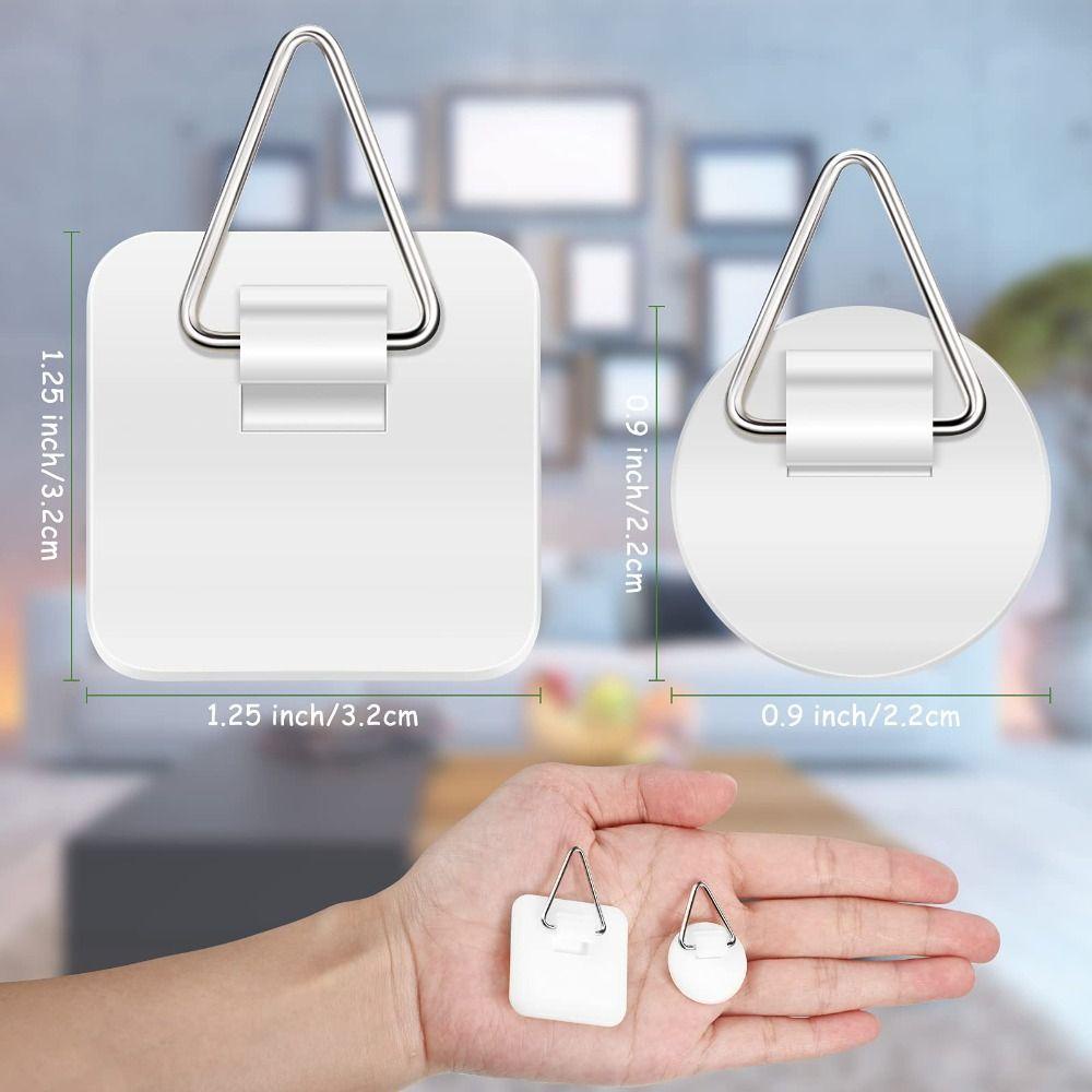 Populer 10pcs Gantungan Piring Tanpa Paku Gantungan Gambar Perekat Vertical Invisible