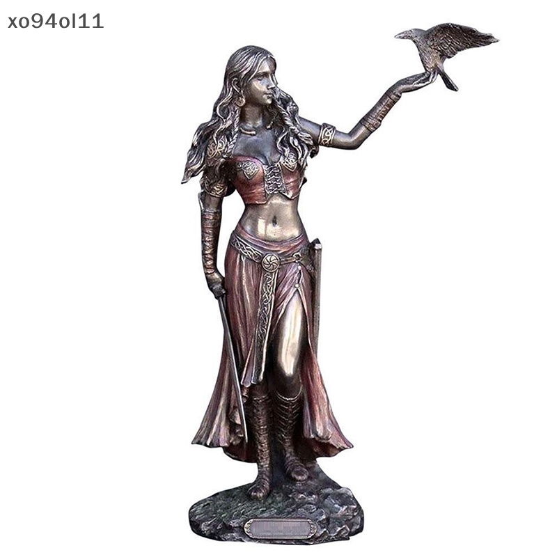 Xo Resin Statues Morrigan The Celtic Goddess Of Battle Dengan Crow &amp; Statue OL