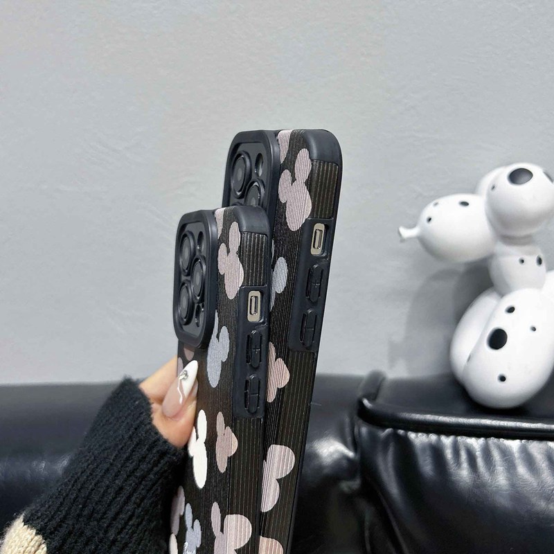 All New Hot Fashion Leather Soft Case IPhone 7 Plus 8 Plus X XS XR XS Max 11 13 12 14 PRO Max 14 Plus SE Mini Phone Case Girl Girl Women Cartoon Cute Gray Lovely Mikey Mouse Men