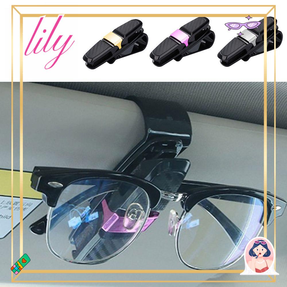 Lily Klip Kacamata Mobil Portable Sun Visor Glasses Storage Eyeglasses Clips Car Glasses Cases