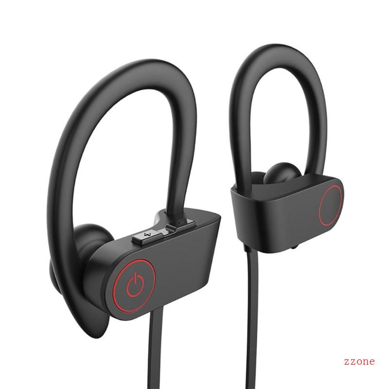 Zzz Earphone Olahraga Headphone Bluetooth-Kompatibel Dengan Kait Untuk Lari Gym