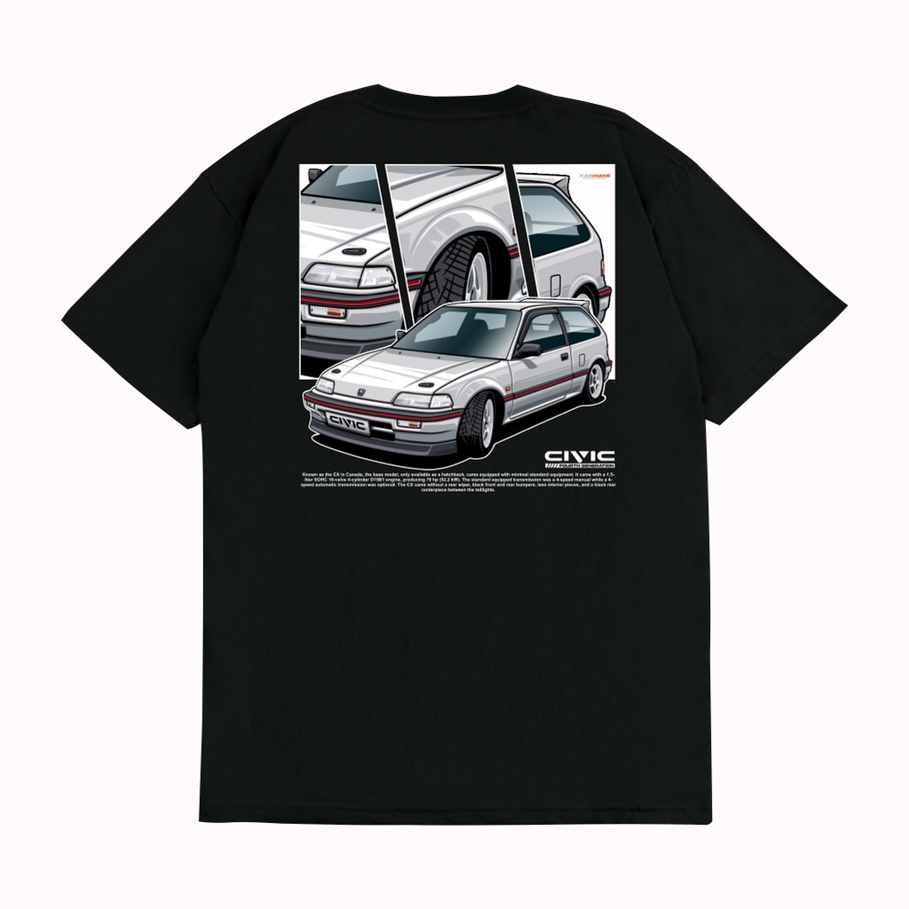 Kaos T Shirt HONDA CIVIC NOUVA Kaos Otomotif