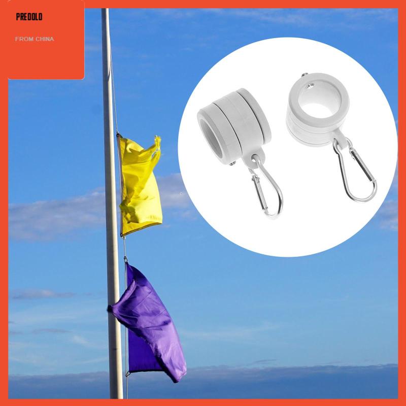[Predolo] 2pcs Klip Tiang Bendera Putar Untuk 1.02-1 ''Tiang Bendera Flag Pole Rotating Rings