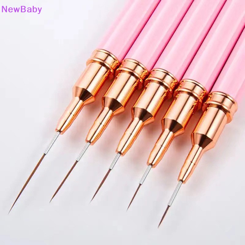 Newbaby 1Pcs Nail Art Liner Brush Pen Salon Menggunakan Sikat Rambut Nylon Manicure Tools ID