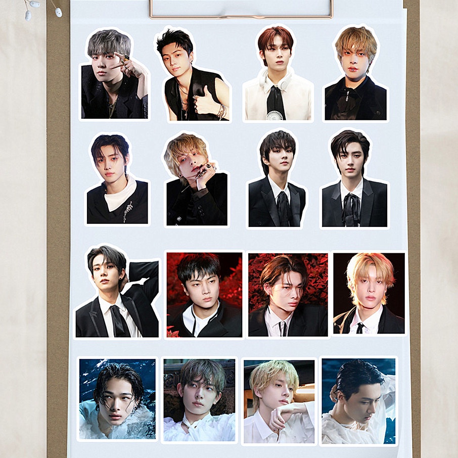 100pcs /set (G)I-DLE EN-HYPEN STRAY KIDS Stiker Laptop Ponsel Bagasi DIY Dekorasi Straykids ENHYPEN GIDLE Pasta Tahan Air