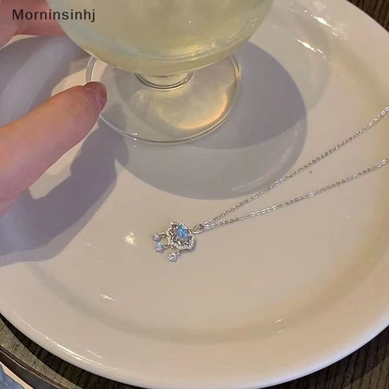 Mornin Fashion Kalung Untuk Wanita Moonlight Batu Kalung Liontin Temperamen Rantai Klavikula Hadiah Perhiasan Pesta Ulang Tahun id