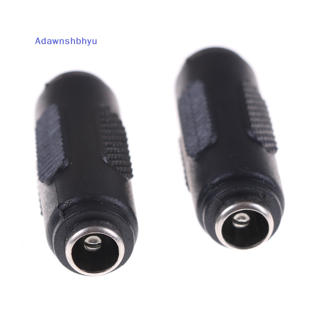 Adhyu 1pcs 2.1mm x 5.5mm Female to Female Konektor Adaptor Audio Soket Listrik DC ID