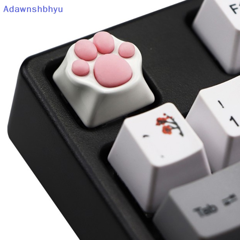 Adhyu Kepribadian Disesuaikan ABS Silikon Kitty Paw Artisan Cat Paws Keyboard keyCaps ID