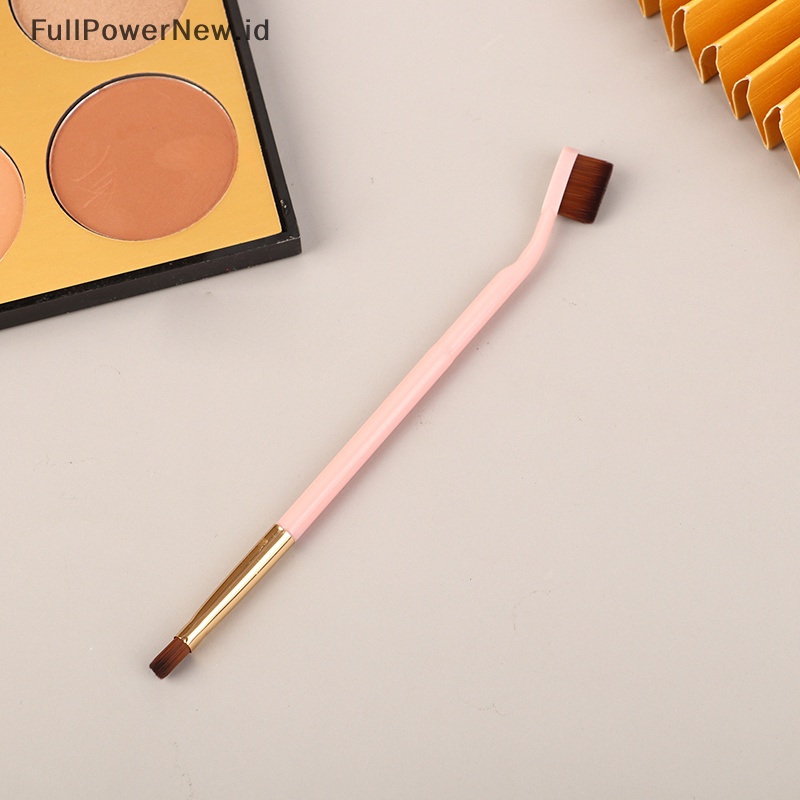 Power 1Pc Kuas Makeup Kepala Ganda Cream Puff Toothbrush Brush &amp; Brush Alis ID