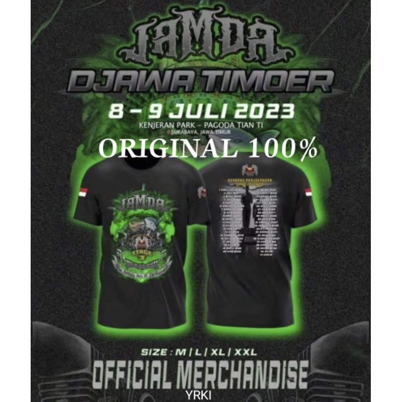 KAOS JAMDA 3 YRKI JAWA TIMUR JATIM ORIGINAL 100%