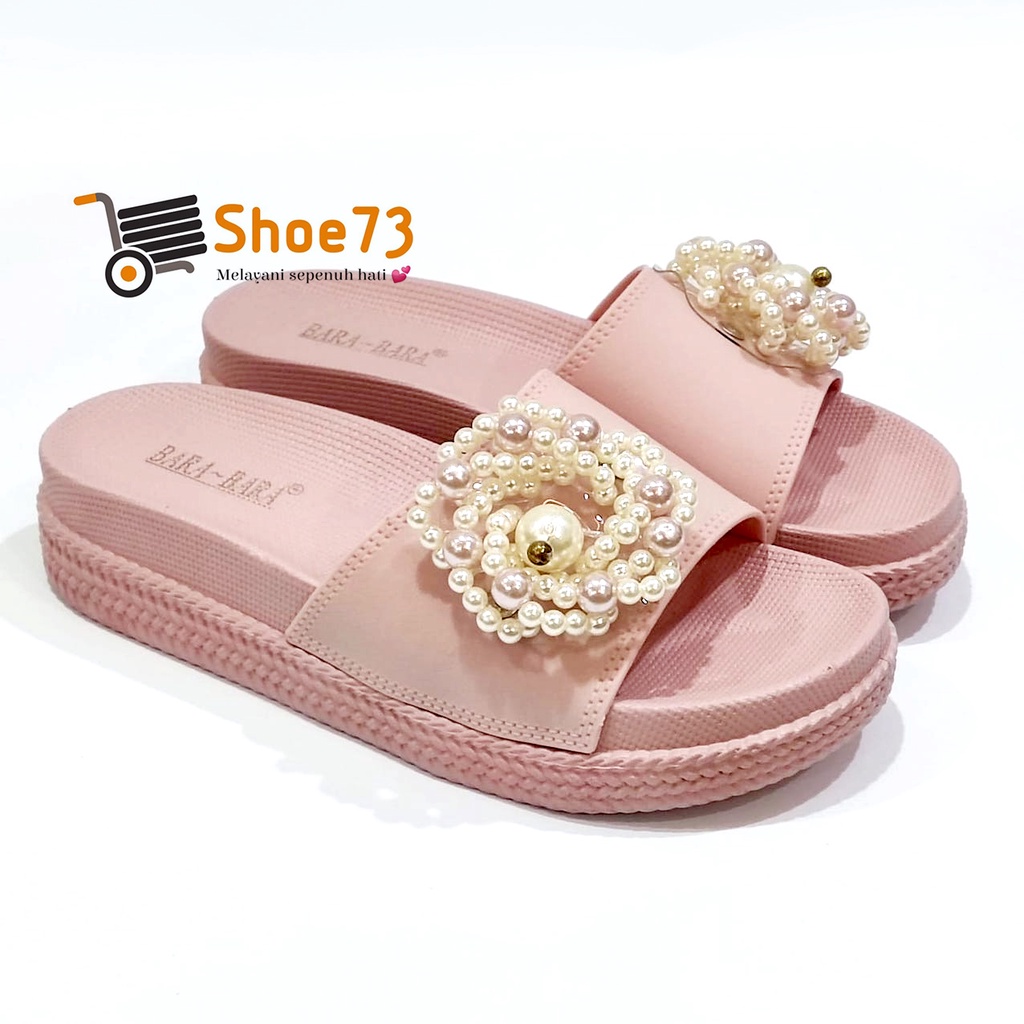 BARA-BARA JSL 895 BK6W SIZE 36-40 ORIGINAL l Sandal Selop pita jelly wanita l Sendal kokop cewek impor