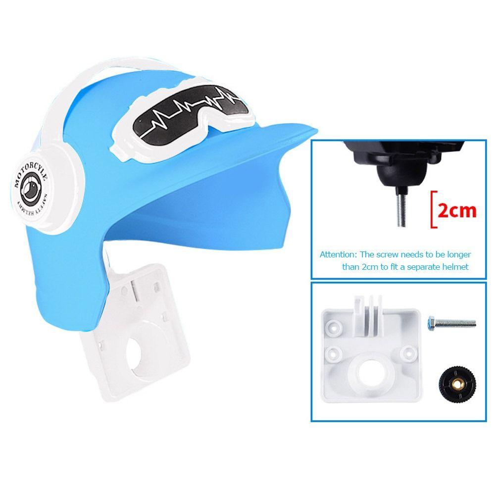 Populer Dekorasi Dudukan Ponsel Motor Kendaraan Elektrik Penutup Kerai Helm Kecil