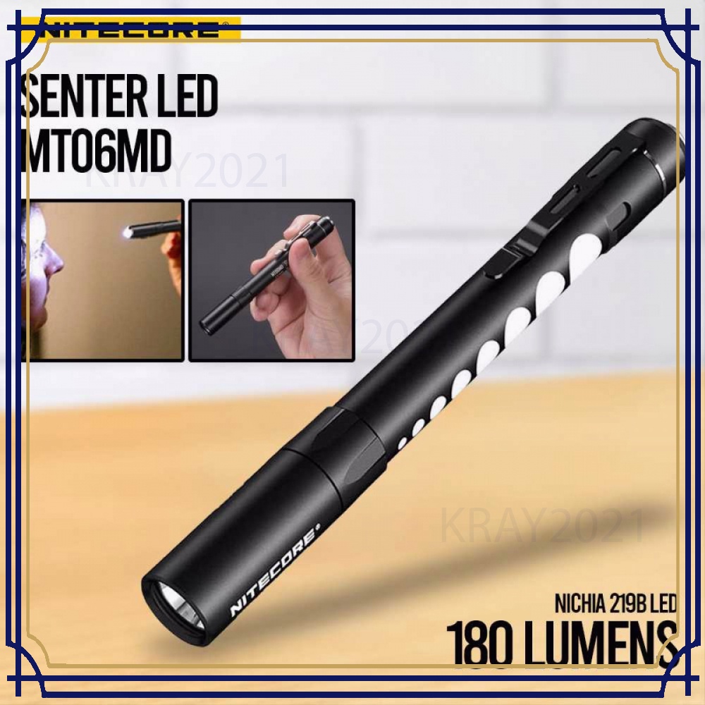 Senter LED Nichia 219B 180 Lumens - MT06MD