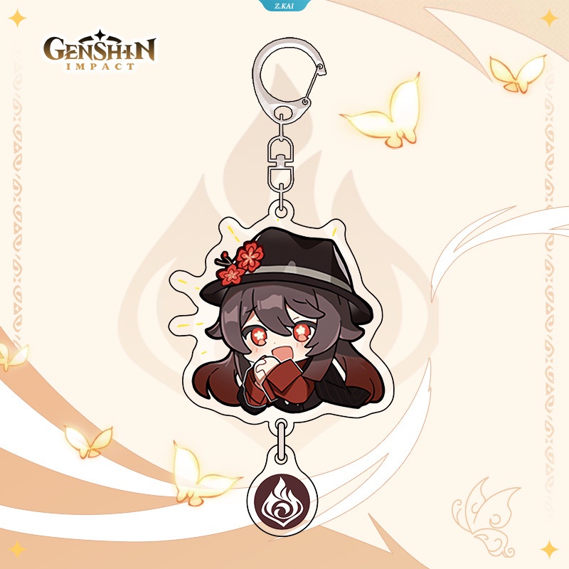 Game Genshin Impact Kamisato Ayato Itto Gorou Xiao Hu Tao Plat Akrilik Dekorasi Desktop Stand-up Sign Gantungan Kunci Anime Badge Cosplay Hadiah [ZK]