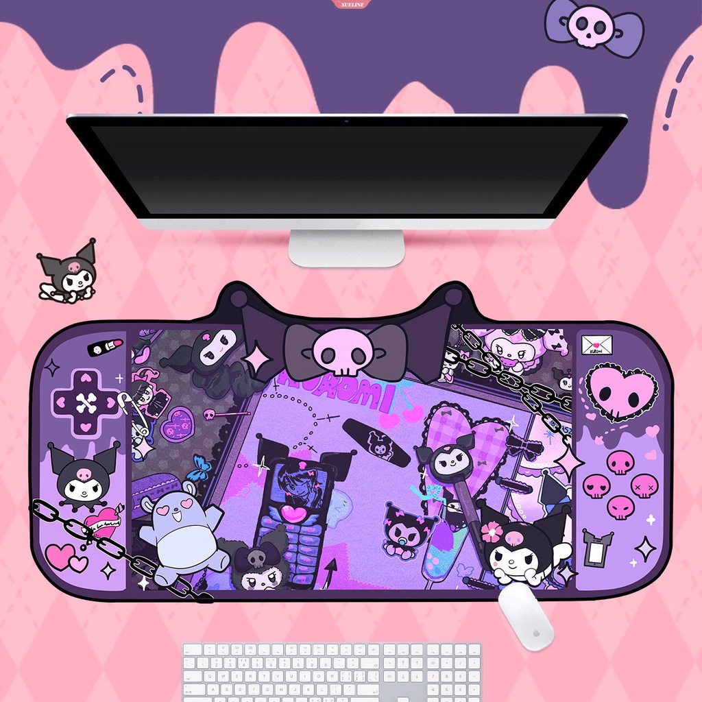 Sanrio Mouse Pad Gaming XL Home New HD Mousepad Kuromi keyboard Pad Non-Slip Karpet Kantor Laptop Mice Pad [WOW]