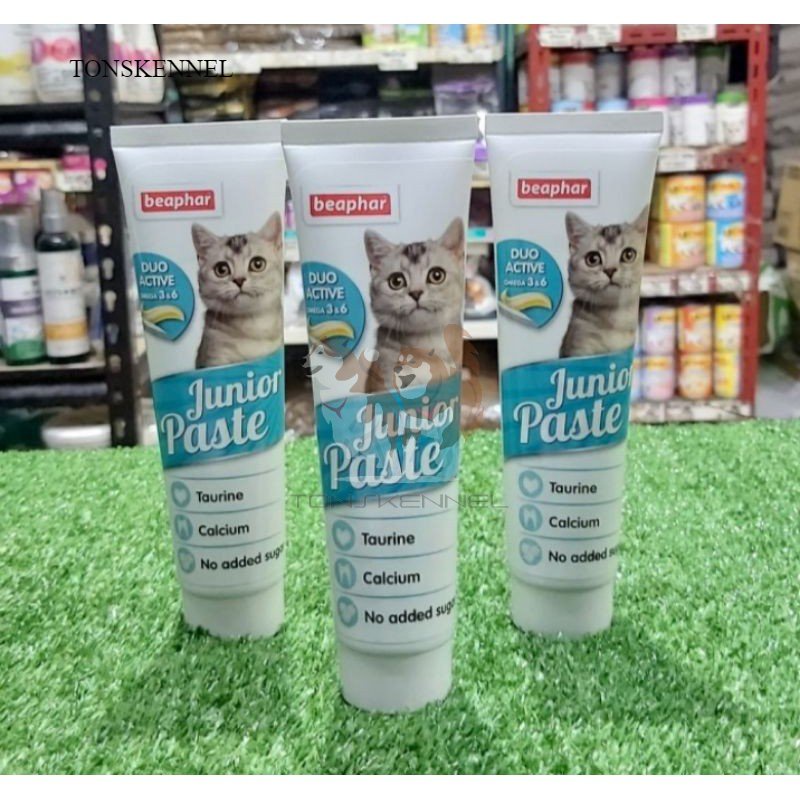 Beaphar junior Paste Duo Active 100gr Cat Kitten Multivitamin dan Kalsium Kucing