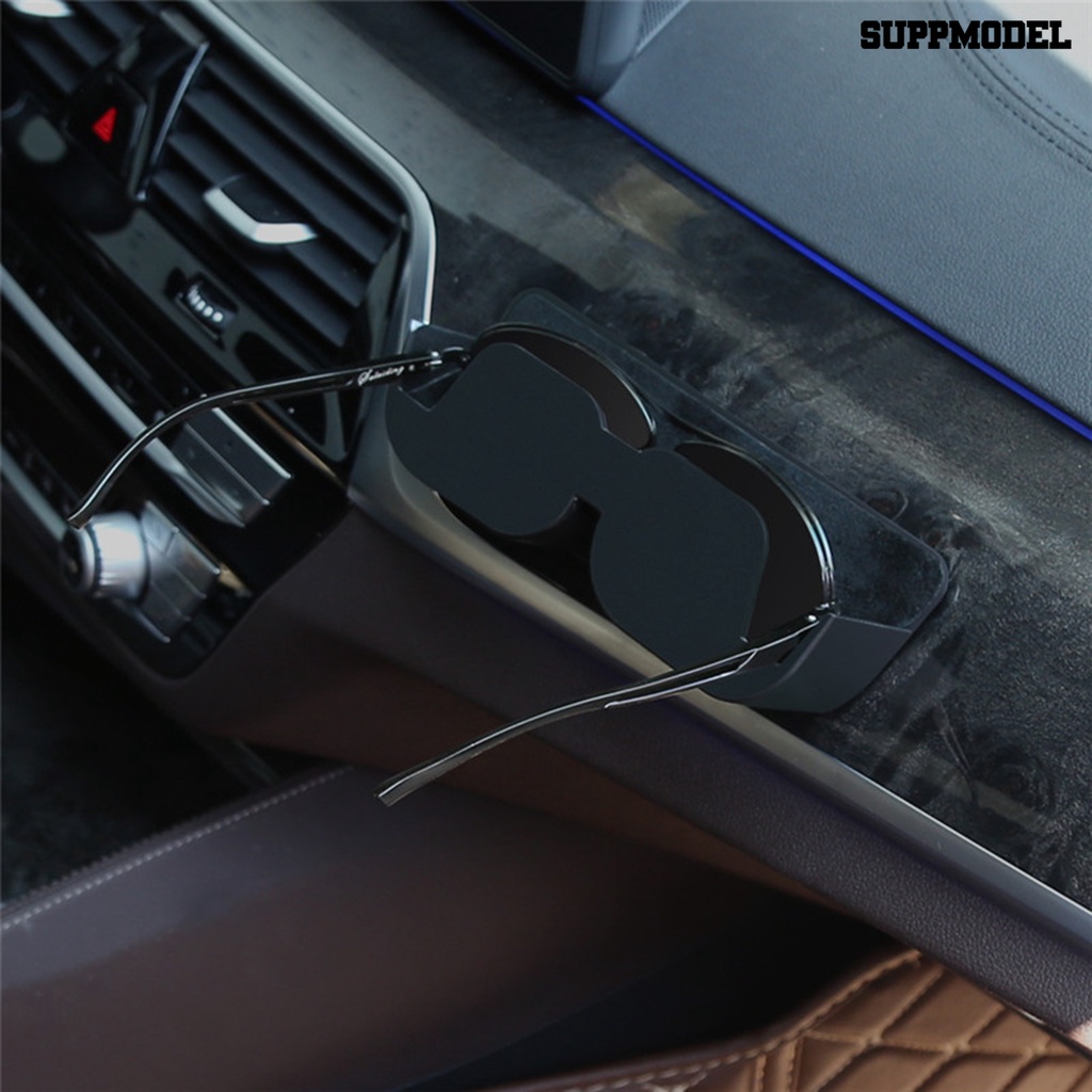 [SM] Car Glasses Case Tempat Penyimpanan Kacamata Mobil Self-Adhesive Dengan Felt Padding Car Glasses Case Storage Box