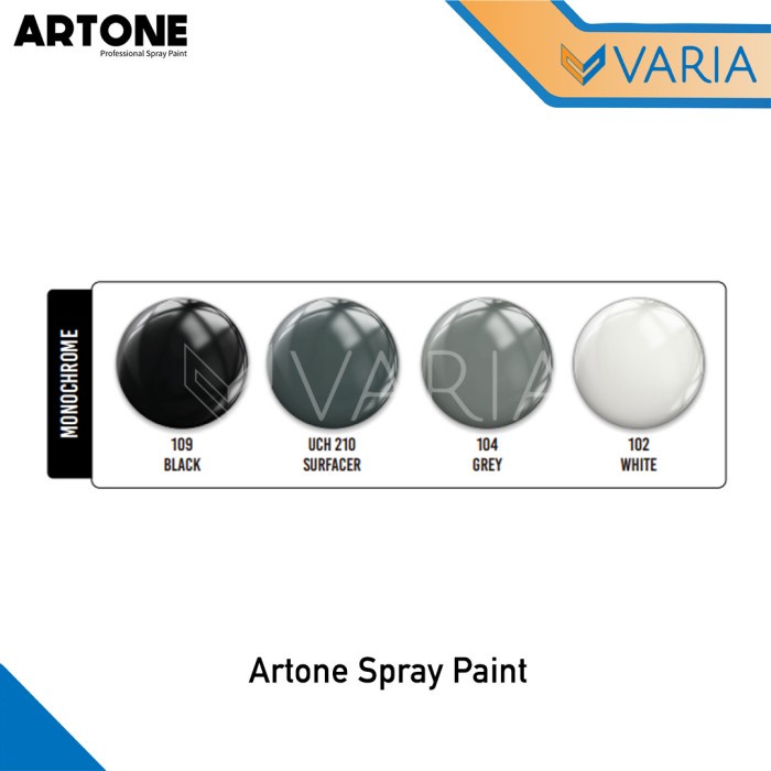 Artone SP 400 cc Black 109 Hitam Professional Spray Paint Cat Semprot