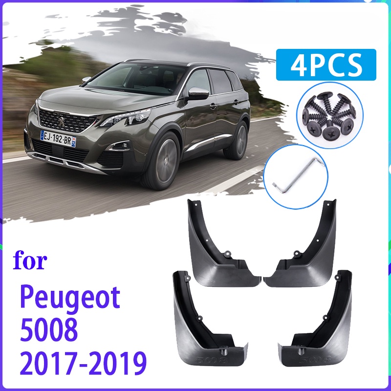 4pcs Flaps Lumpur Mobil Untuk Peugeot 5008 2017 2018 2019 MK2 Mudguard Splash Guards Fender Mudflaps Aksesoris Mobil