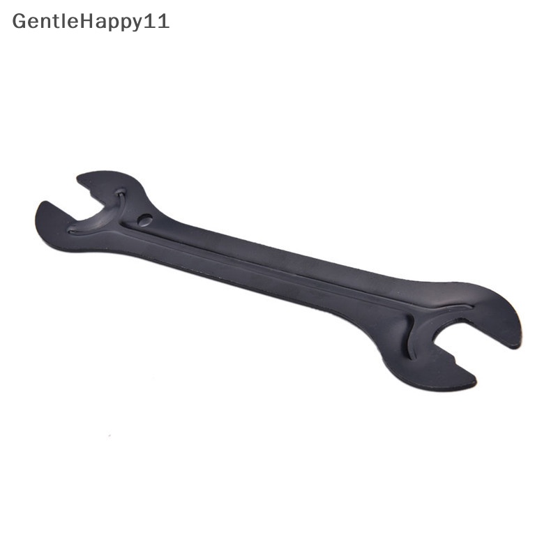 Gentlehappy 13 /15mm+14 /16mm Cycle Bike Bicycle Steel Bike Cycle Head Open End As Hub Cone Wrench Spanner Alat Perbaikan Sepeda id