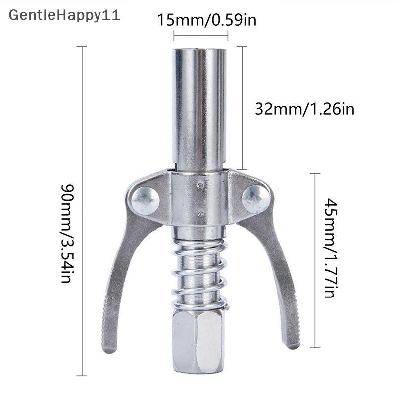 Gentlehappy Grease Gun Coupler 10000psi NPTI/8 High Pressure Nozzle Pompa Oli Alat Mobil id