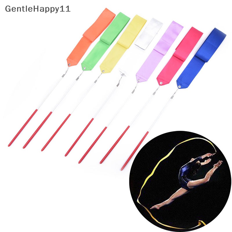 Gentlehappy 2m Pita Gym Profesional Dance Ribbon Irama Art Senam Balet Streamer id