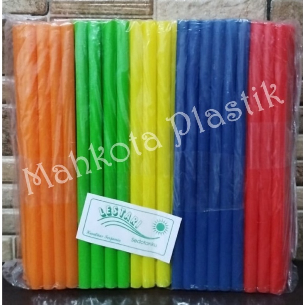 Sedotan Plastik Pop Ice 9mm