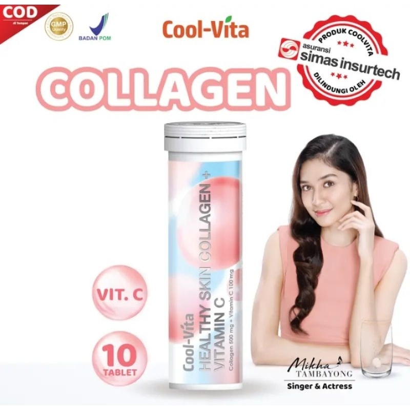 Ready ‼️Coolvita Collagen + Vitamin C Beauty Drink Healthy Rasa Peach | 100% Original