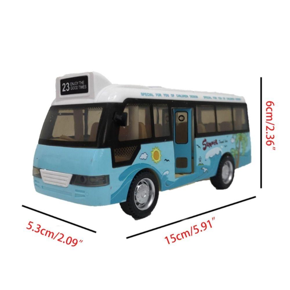 Lanfy Model Bus Wisata Mainan Kendaraan Model Bus Mainan Mobil Diecasts Mainan Mobil Indah Model Bus Paduan Kota Wisata Mobil Untuk Hadiah Ulang Tahun