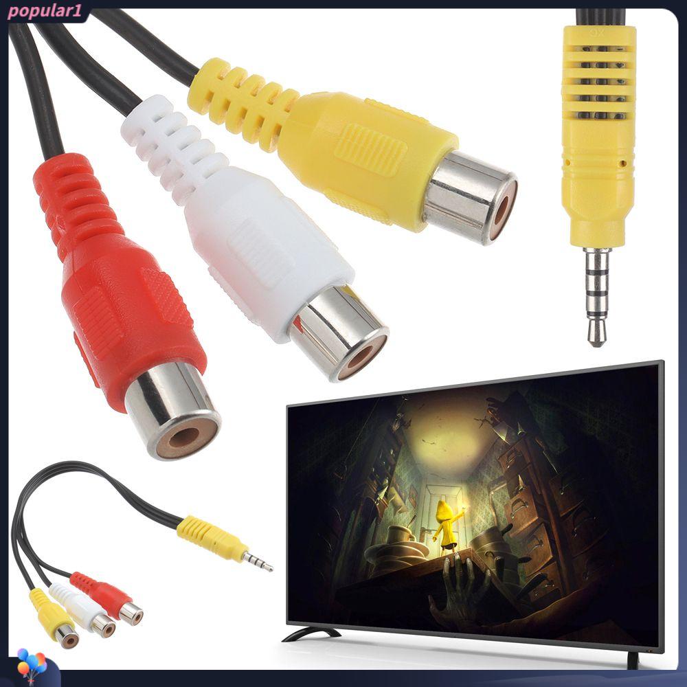 POPULAR Populer Kabel Audio Laptop Audio Video Male to Female Jack 3.5mm Ke3 RCA