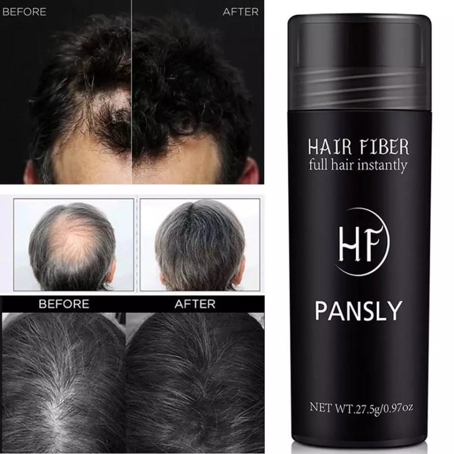 (COD) Pansly Hair Building Fiber Penebal Menyamarkan Botak Bubuk Rambut