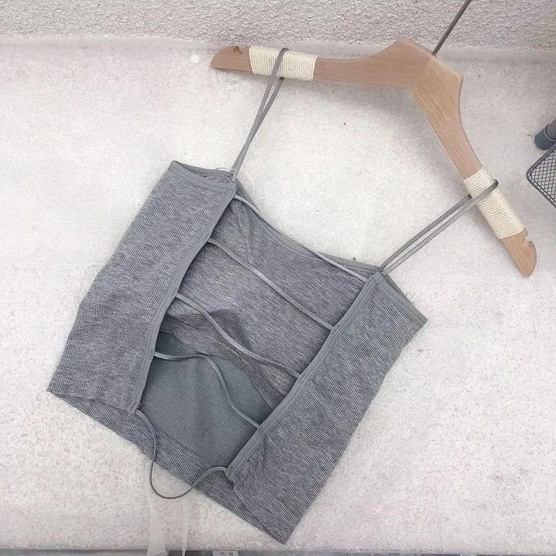 T&amp;Y Bra Tanktop Korean Wanita Bh Crop Top Ala Korea Pakaian Dalam Wanita 6828 Bra Fashion Tali Kecil Cup