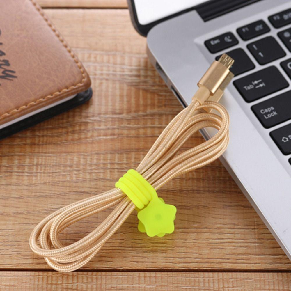 TOP Cable Winder Pengikat Kabel Charger Pelindung Kabel Headphone Earbud Holders Phone Cable Organizer Desktop Storage Cord Organizer