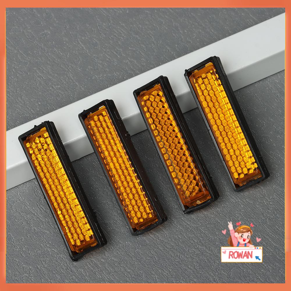 R-FLOWER 4pcs /set Reflektor Kaki Di Malam Hari Peralatan Bersepeda Naik Malam Pedal Sepeda