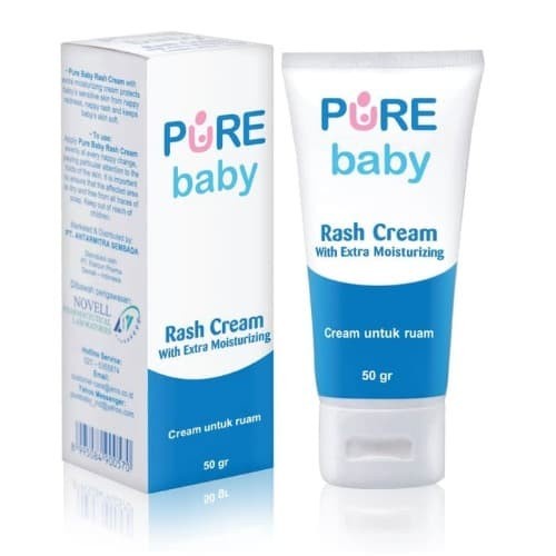 Pure Baby Rash Cream Baby Cream Ruam Popok Bayi Anak 50gr