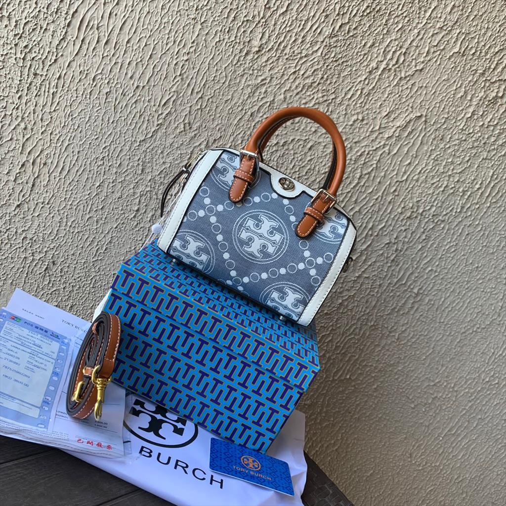 (VIP MICROFIBER) LUXY LX2364 TAS SELEMPANG WANITA MONOGRAM SPEEDY DENIM FREE BOX + PAPERBAG