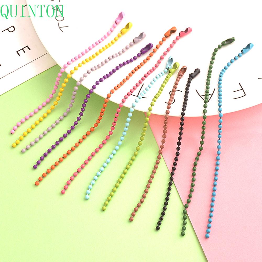 QUINTON Rantai Manik Bola 20PCS/lot Natal DIY Label Boneka Hand Made Tag Konektor