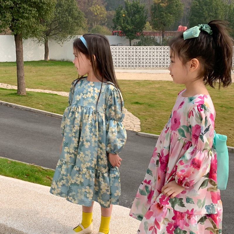 CHUBBI 15- Dress Anak Perempuan Silky Flower Blooming Sakura Jasmine