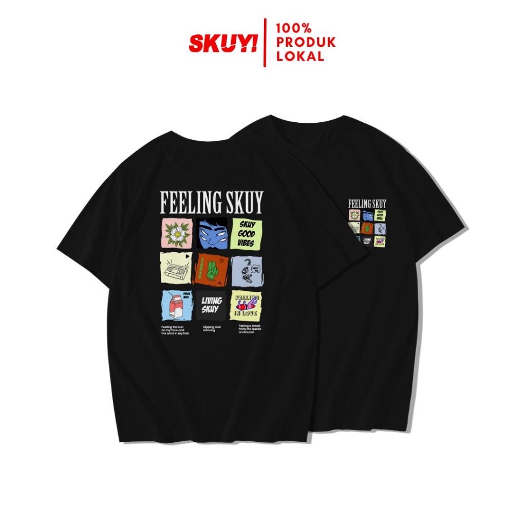 Skuy Kaos Dewasa Hitam Unisex | FEELING SKUY SKY204