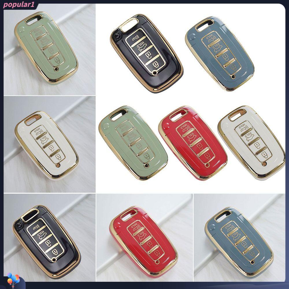 POPULAR Remote Key Case New Aksesoris Mobil Skin Key Fob Cover Untuk Hyundai