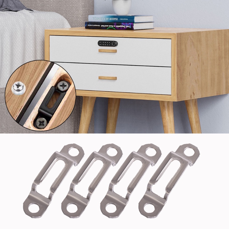 Stainless Steel Papan Lapisan Tak Terlihat 2-in-1 Connector Holder/Konektor Tetap Untuk Furniture Semi Sambung/Furniture Turnbuckle/Laci Lemari Aksesoris Perangkat Keras